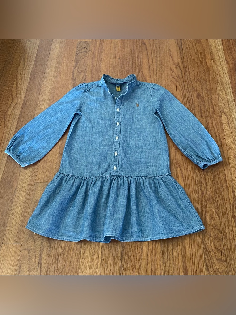 Polo by Ralph Lauren Light Blue Chambray Button-Down Dress
